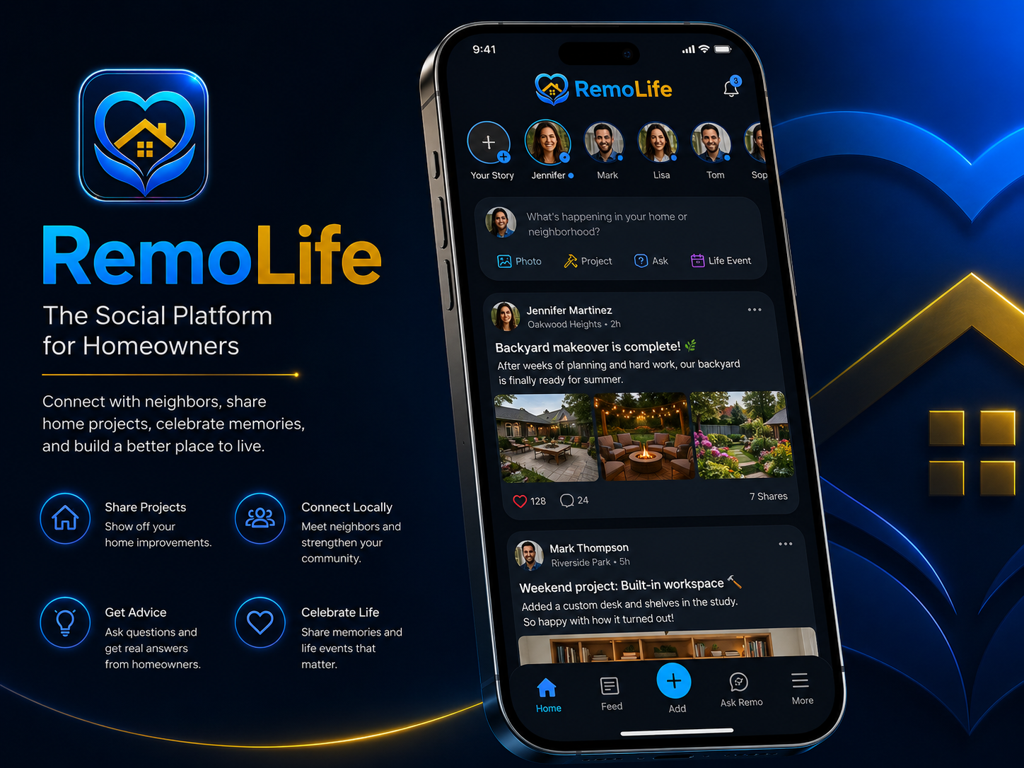 RemoLife homeowner feed
